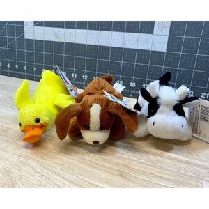 Ganz Go Go Pets Mini Plush Bundle - Cow, Dog & Duck - 1998